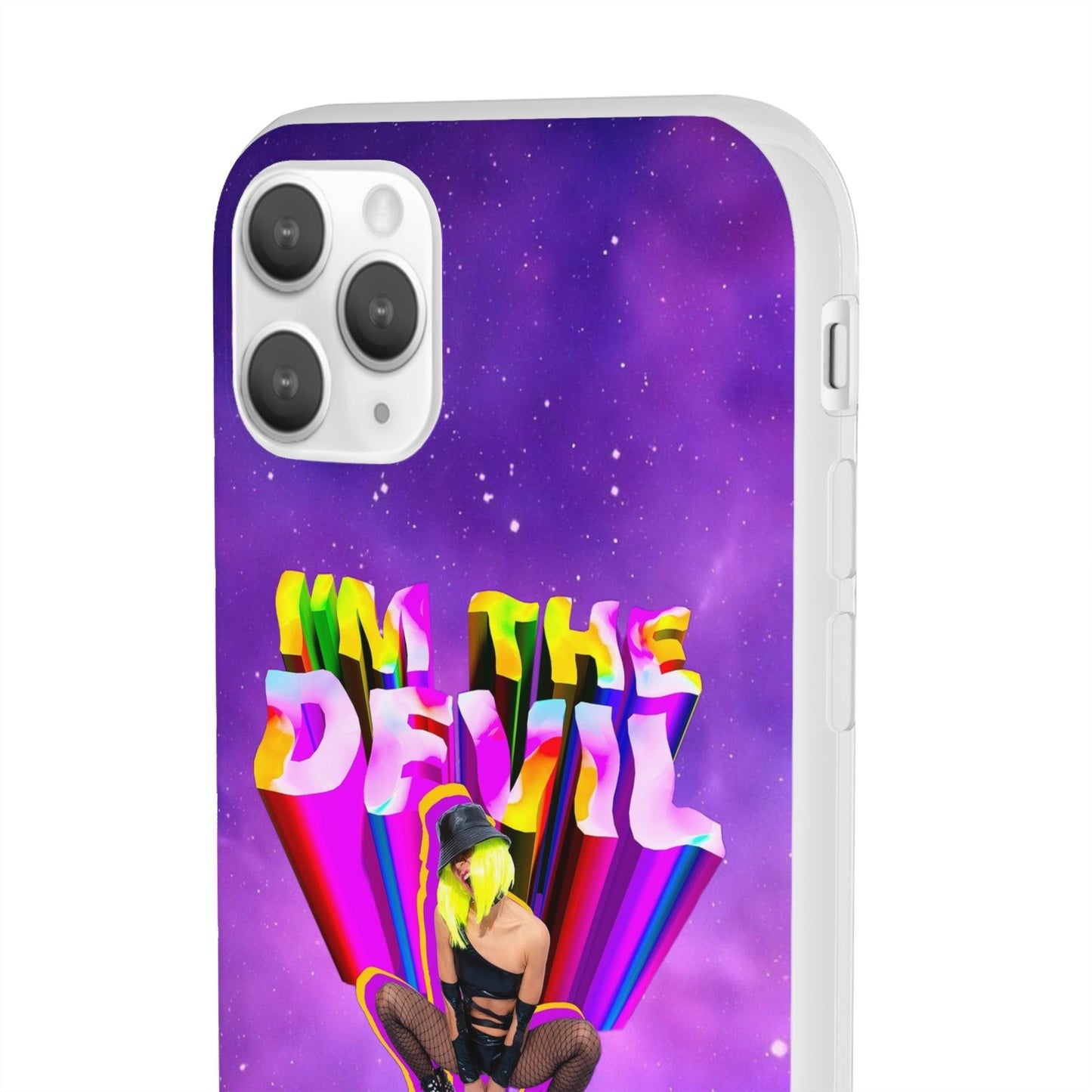 LGBTQWorldwide - ,,I AM THE DEVIL" Flexible Handyhülle Accessories, Case, iPhone, iPhone Cases, Phone accessory, Phone Cases, Samsung Cases, silikon, Valentine's Day promotion lgbtq Bekleidung Accessoires unisex Zubehör