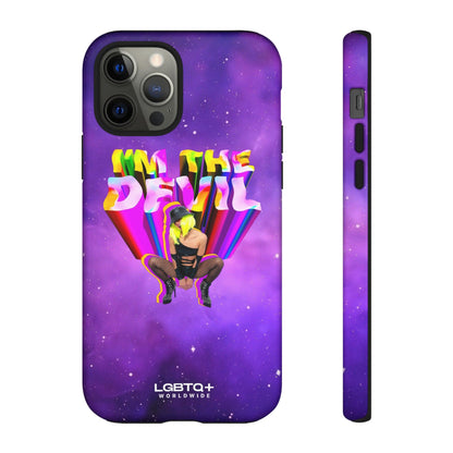 LGBTQWorldwide - ,,I AM THE DEVIL" Doppelgehäuse Handyhülle Accessories, Glossy, iPhone Cases, Matte, Phone accessory, Phone Cases, Samsung Cases, Thermo, Valentine's Day Picks lgbtq Bekleidung Accessoires unisex Zubehör