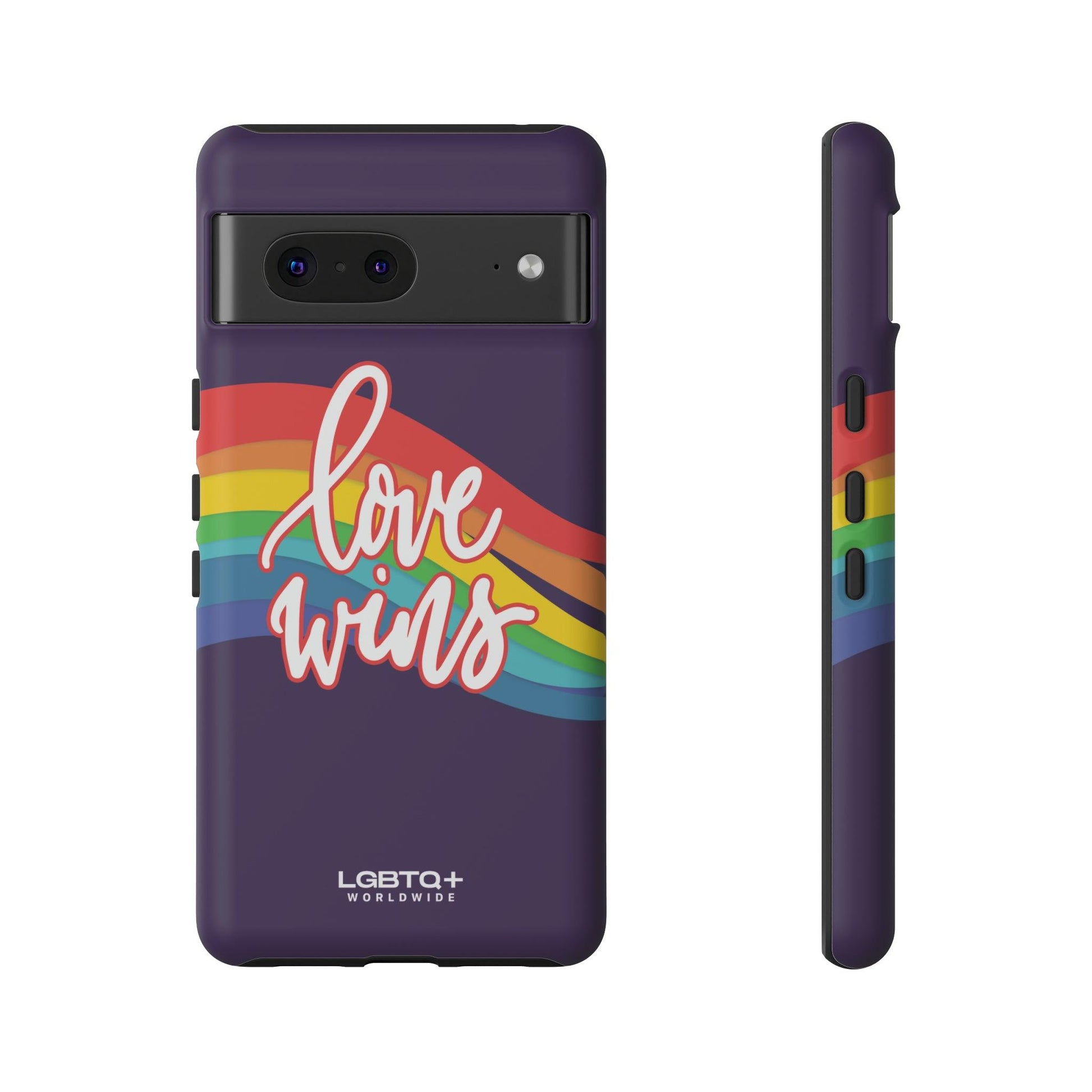 LGBTQWorldwide - ,,LIEBE GEWINNT" Doppelgehäuse Handyhülle Accessories, Glossy, iPhone Cases, Matte, Phone accessory, Phone Cases, Samsung Cases, Thermo, Valentine's Day Picks lgbtq Bekleidung Accessoires unisex Zubehör