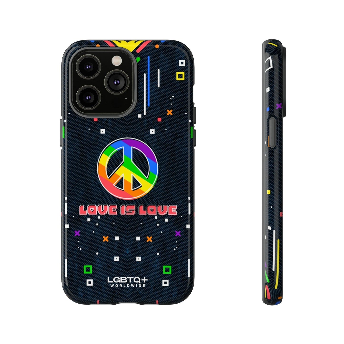 LGBTQWorldwide - ,,PEACE" Doppelgehäuse Handyhülle Accessories, Glossy, iPhone Cases, Matte, Phone accessory, Phone Cases, Samsung Cases, Thermo, Valentine's Day Picks lgbtq Bekleidung Accessoires unisex Zubehör