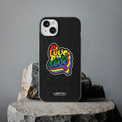 LGBTQWorldwide - ,,LIEBE IST LIEBE" Flexible Handyhülle Accessories, Case, iPhone, iPhone Cases, Phone accessory, Phone Cases, Samsung Cases, Valentine's Day promotion lgbtq Bekleidung Accessoires unisex Zubehör