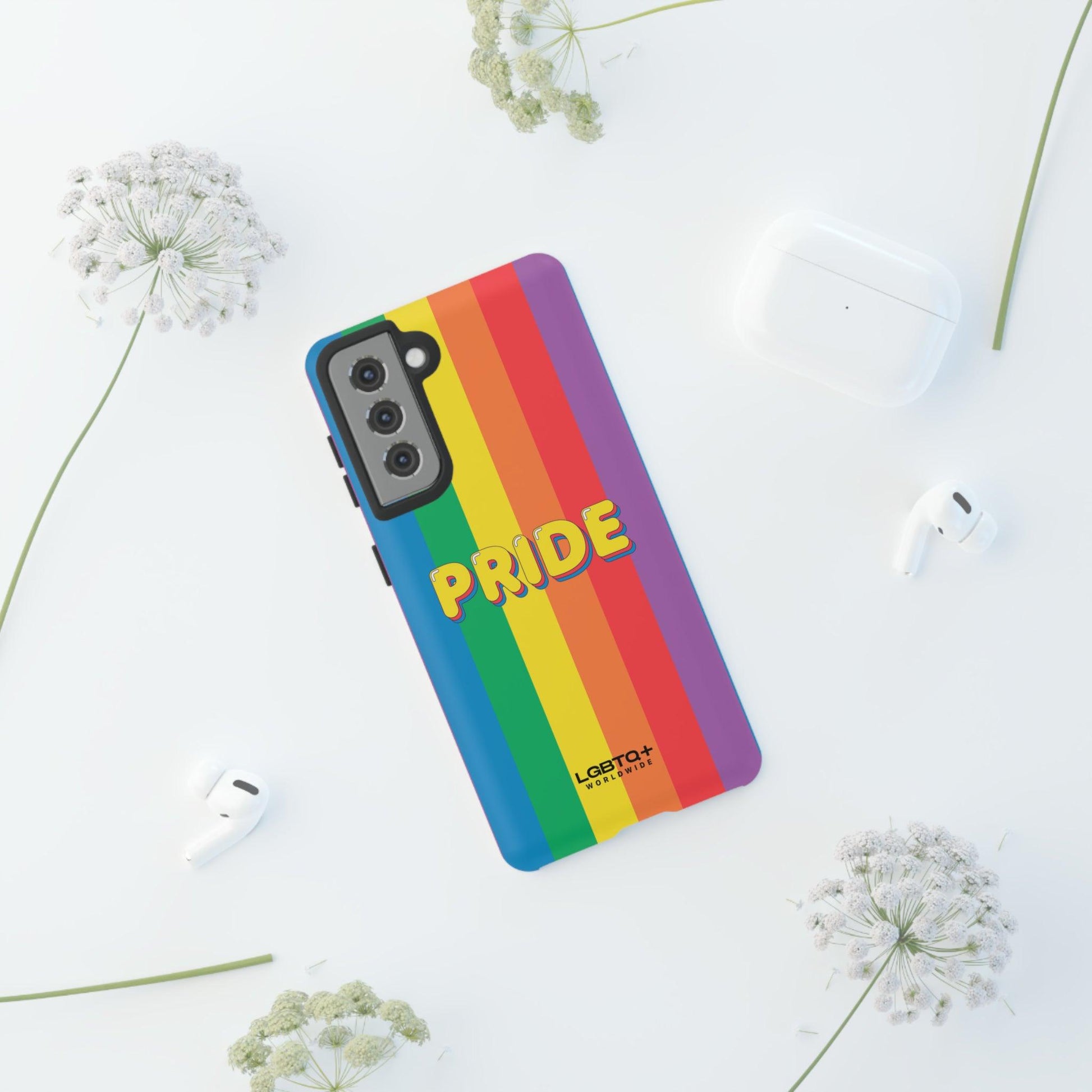 LGBTQWorldwide - ,,PRIDE" Doppelgehäuse Handyhülle Accessories, Glossy, iPhone Cases, Matte, Phone accessory, Phone Cases, Samsung Cases, Thermo, Valentine's Day Picks lgbtq Bekleidung Accessoires unisex Zubehör