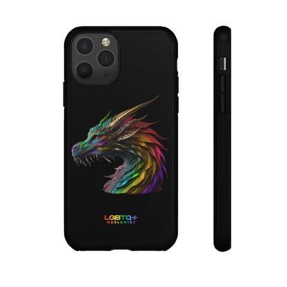 LGBTQWorldwide - ,,DRACHE" Doppelgehäuse Handyhülle Accessories, Glossy, iPhone Cases, Matte, Phone accessory, Phone Cases, Samsung Cases, tough, Valentine's Day Picks lgbtq Bekleidung Accessoires unisex Zubehör