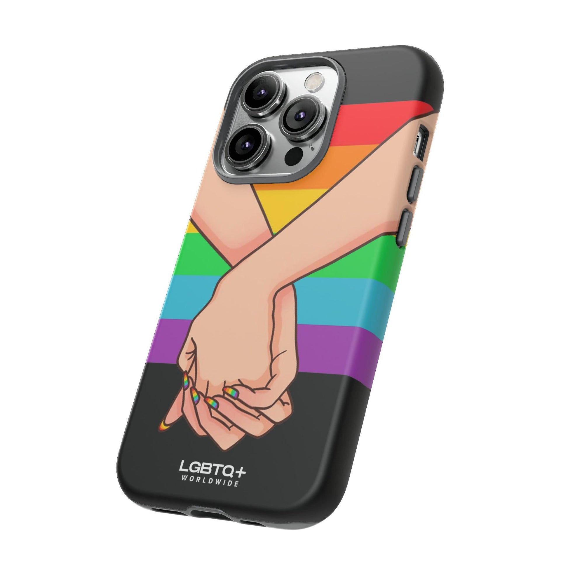 LGBTQWorldwide - ,,TOGETHER PRIDE" Doppelgehäuse Handyhülle Accessories, Glossy, iPhone Cases, Matte, Phone accessory, Phone Cases, Samsung Cases, Thermo, Valentine's Day Picks lgbtq Bekleidung Accessoires unisex Zubehör