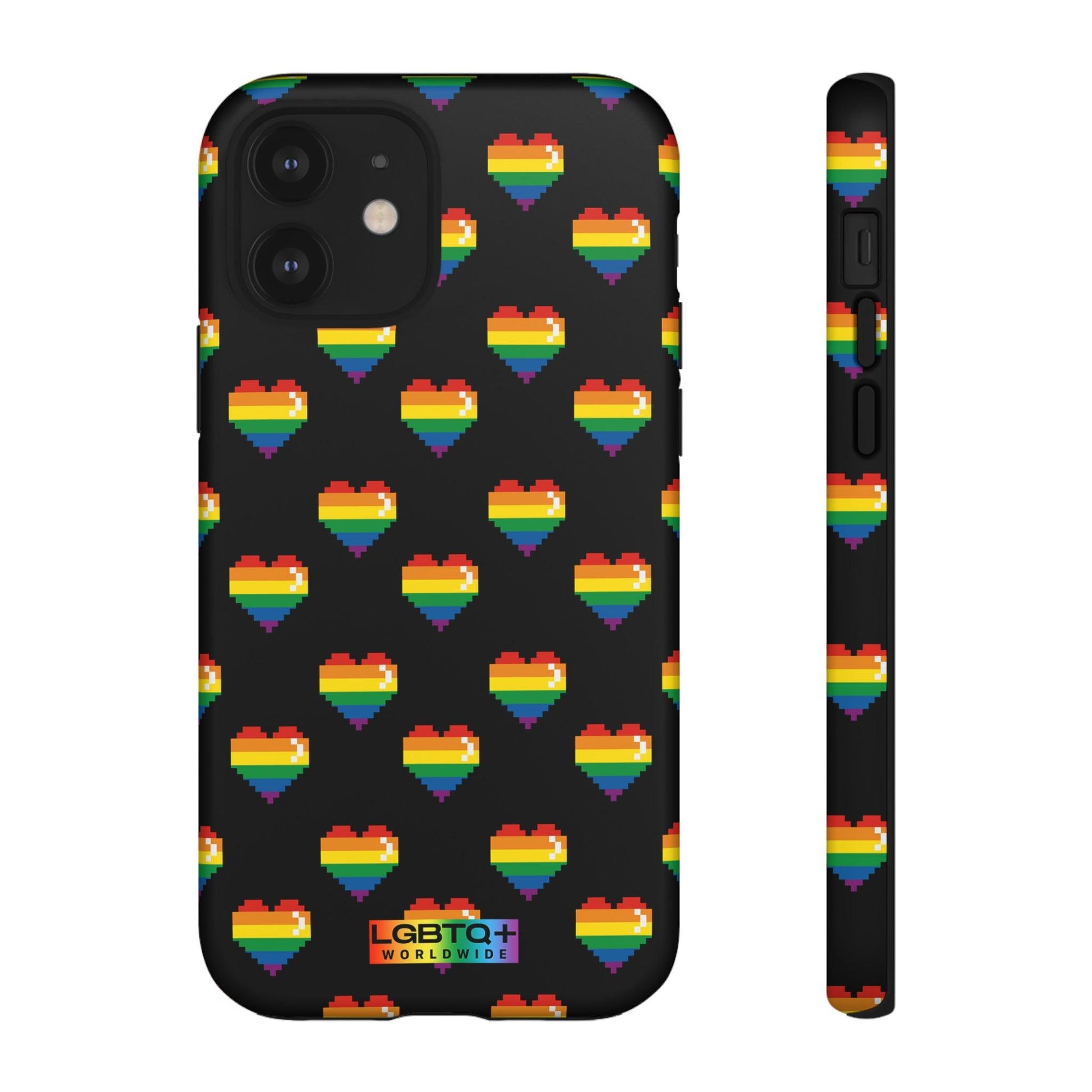 LGBTQWorldwide - ,,COMIC HERZEN" Doppelgehäuse Handyhülle Accessories, Glossy, iPhone Cases, Matte, Phone accessory, Phone Cases, Samsung Cases, Thermo, Valentine's Day Picks lgbtq Bekleidung Accessoires unisex Zubehör