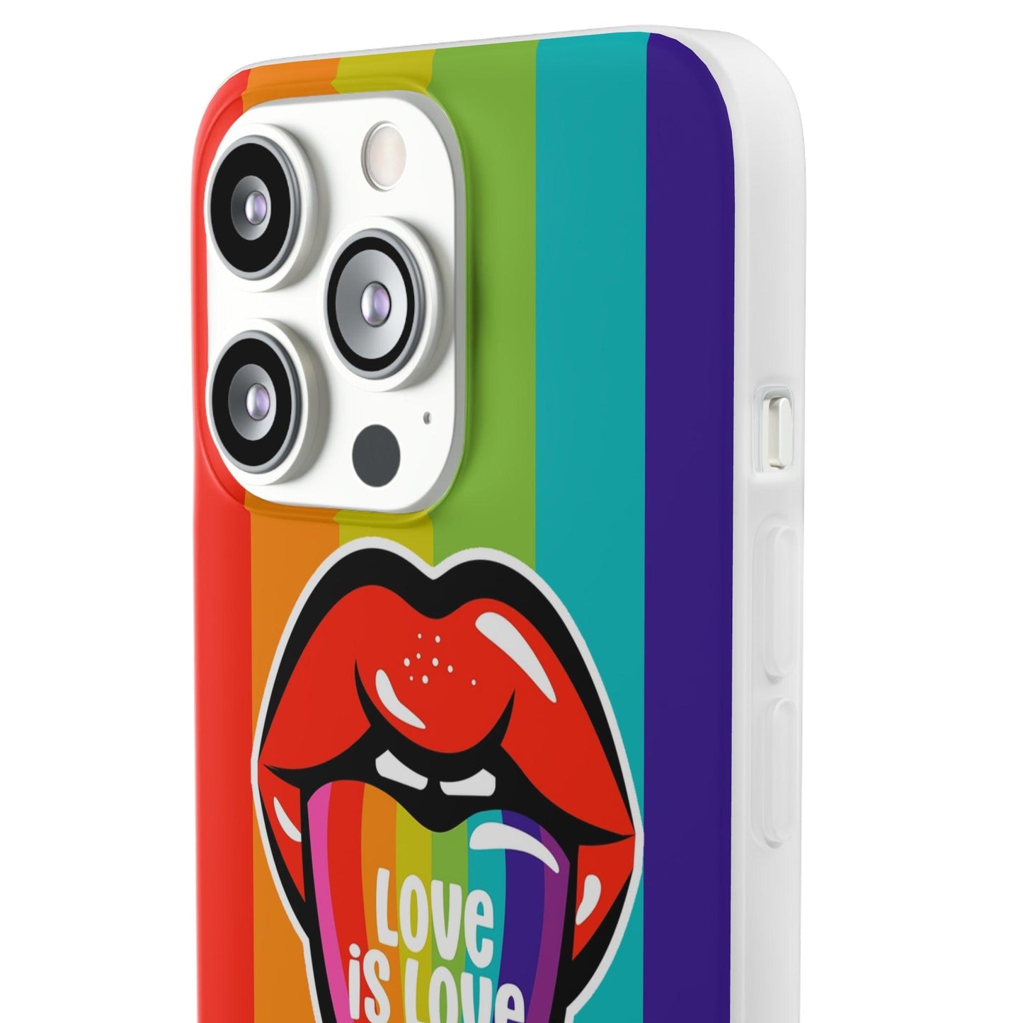 LGBTQWorldwide - ,,LIEBES ZUNGE" Flexible Handyhülle Accessories, Case, iPhone, iPhone Cases, Phone accessory, Phone Cases, Samsung Cases, silikon, Valentine's Day promotion lgbtq Bekleidung Accessoires unisex Zubehör