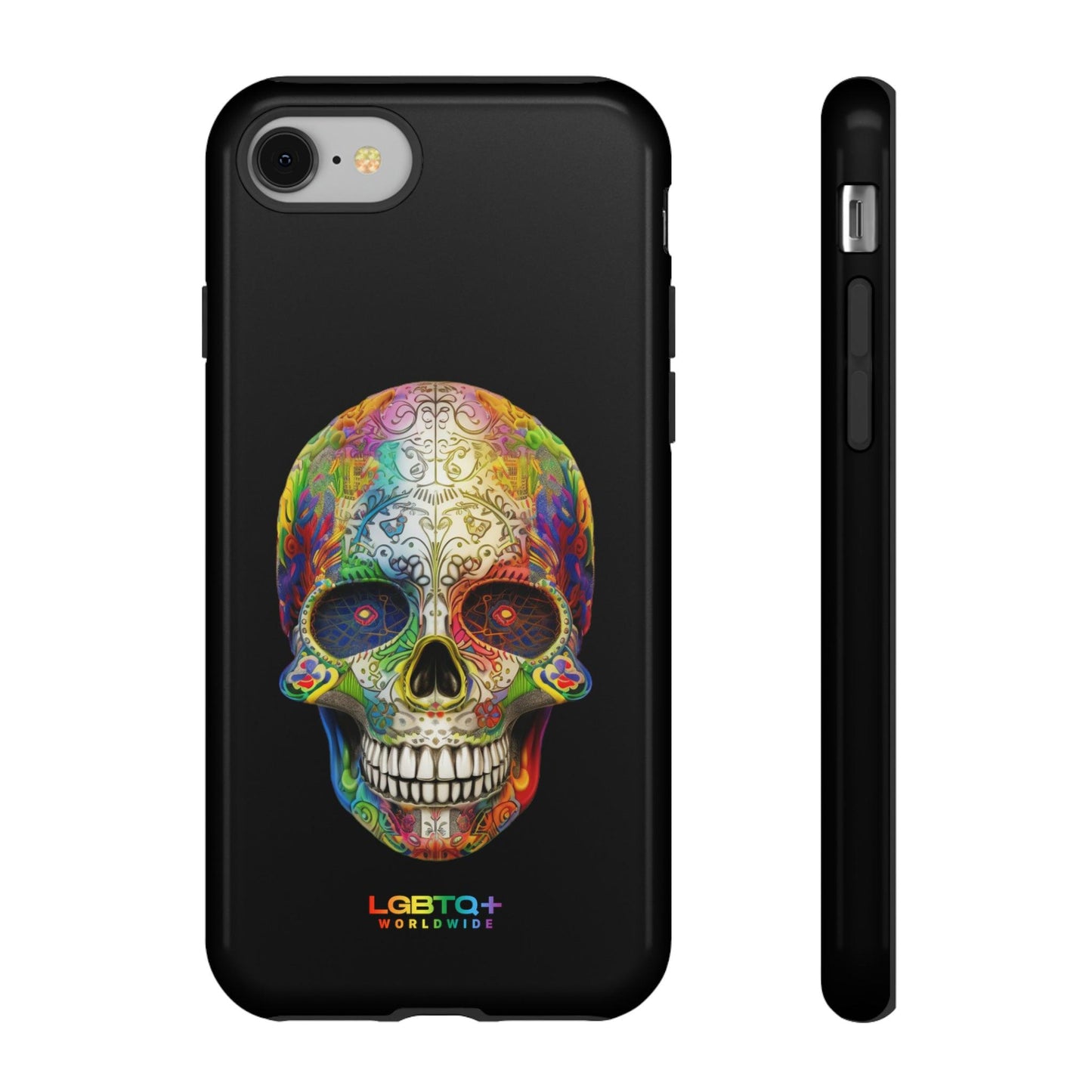 LGBTQWorldwide - ,,SKULL HEAD" Doppelgehäuse Handyhülle Accessories, Glossy, iPhone Cases, Matte, Phone accessory, Phone Cases, Samsung Cases, tough, Valentine's Day Picks lgbtq Bekleidung Accessoires unisex Zubehör