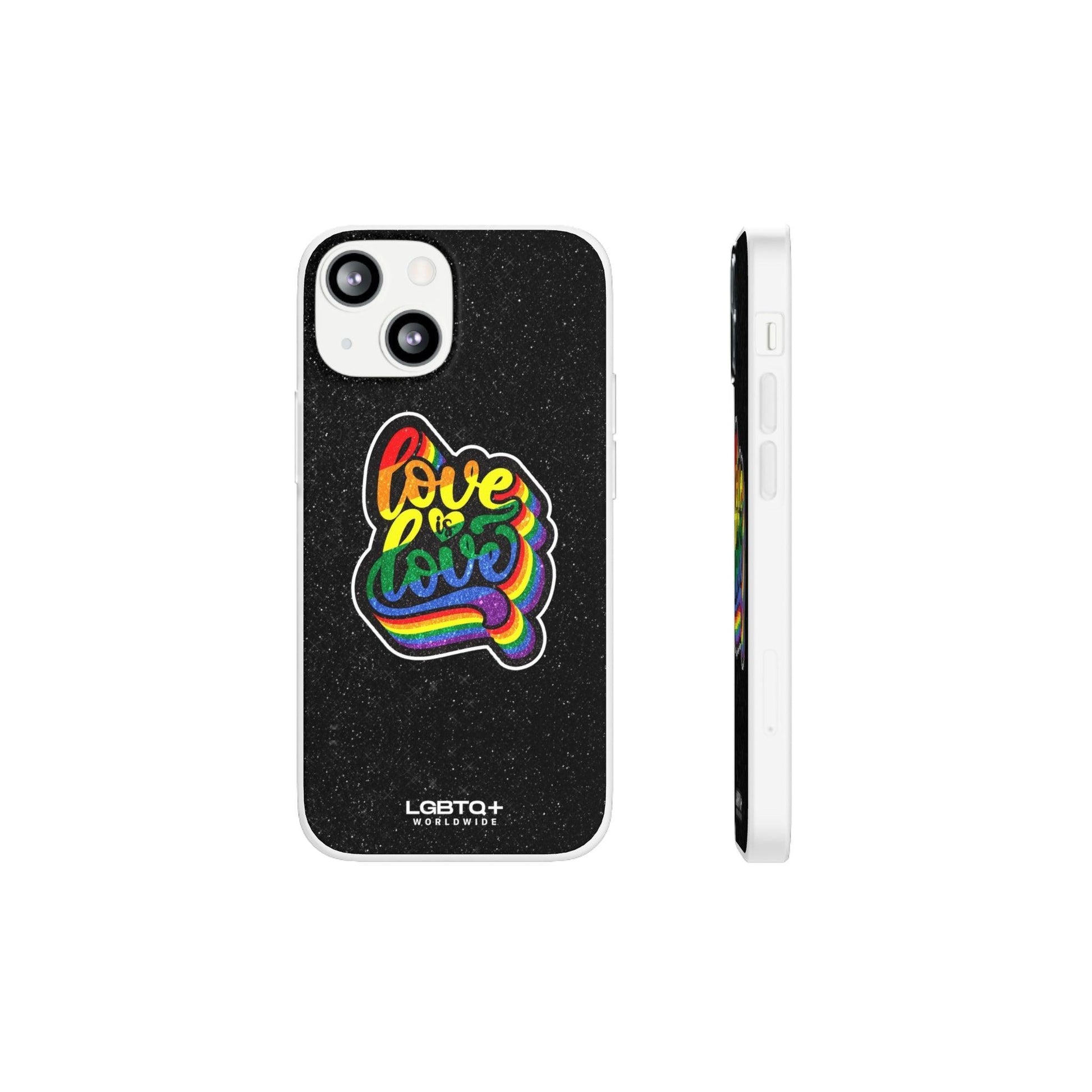 LGBTQWorldwide - ,,LIEBE IST LIEBE" Flexible Handyhülle Accessories, Case, iPhone, iPhone Cases, Phone accessory, Phone Cases, Samsung Cases, Valentine's Day promotion lgbtq Bekleidung Accessoires unisex Zubehör