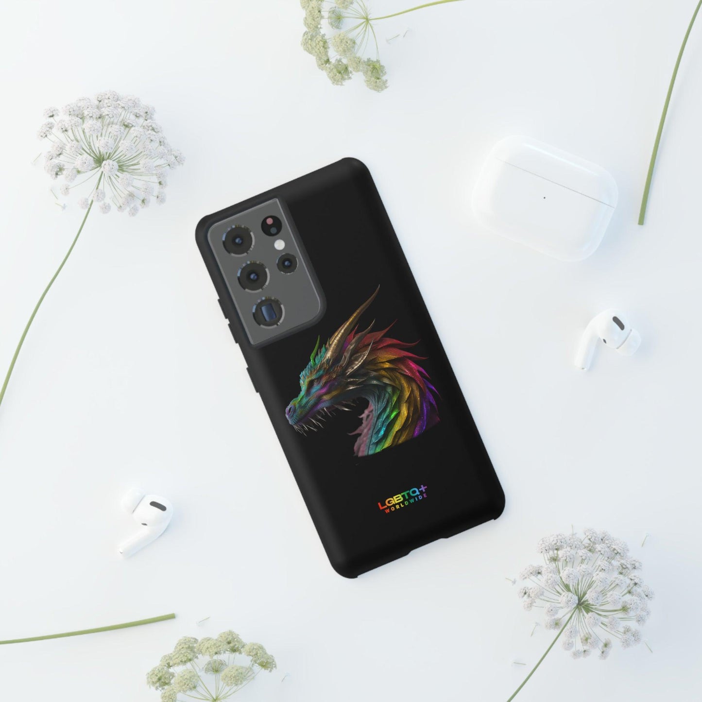 LGBTQWorldwide - ,,DRACHE" Doppelgehäuse Handyhülle Accessories, Glossy, iPhone Cases, Matte, Phone accessory, Phone Cases, Samsung Cases, tough, Valentine's Day Picks lgbtq Bekleidung Accessoires unisex Zubehör