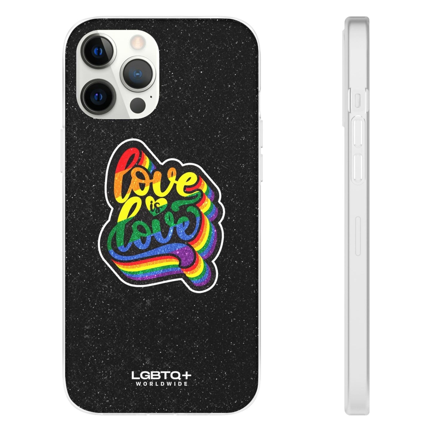 LGBTQWorldwide - ,,LIEBE IST LIEBE" Flexible Handyhülle Accessories, Case, iPhone, iPhone Cases, Phone accessory, Phone Cases, Samsung Cases, Valentine's Day promotion lgbtq Bekleidung Accessoires unisex Zubehör