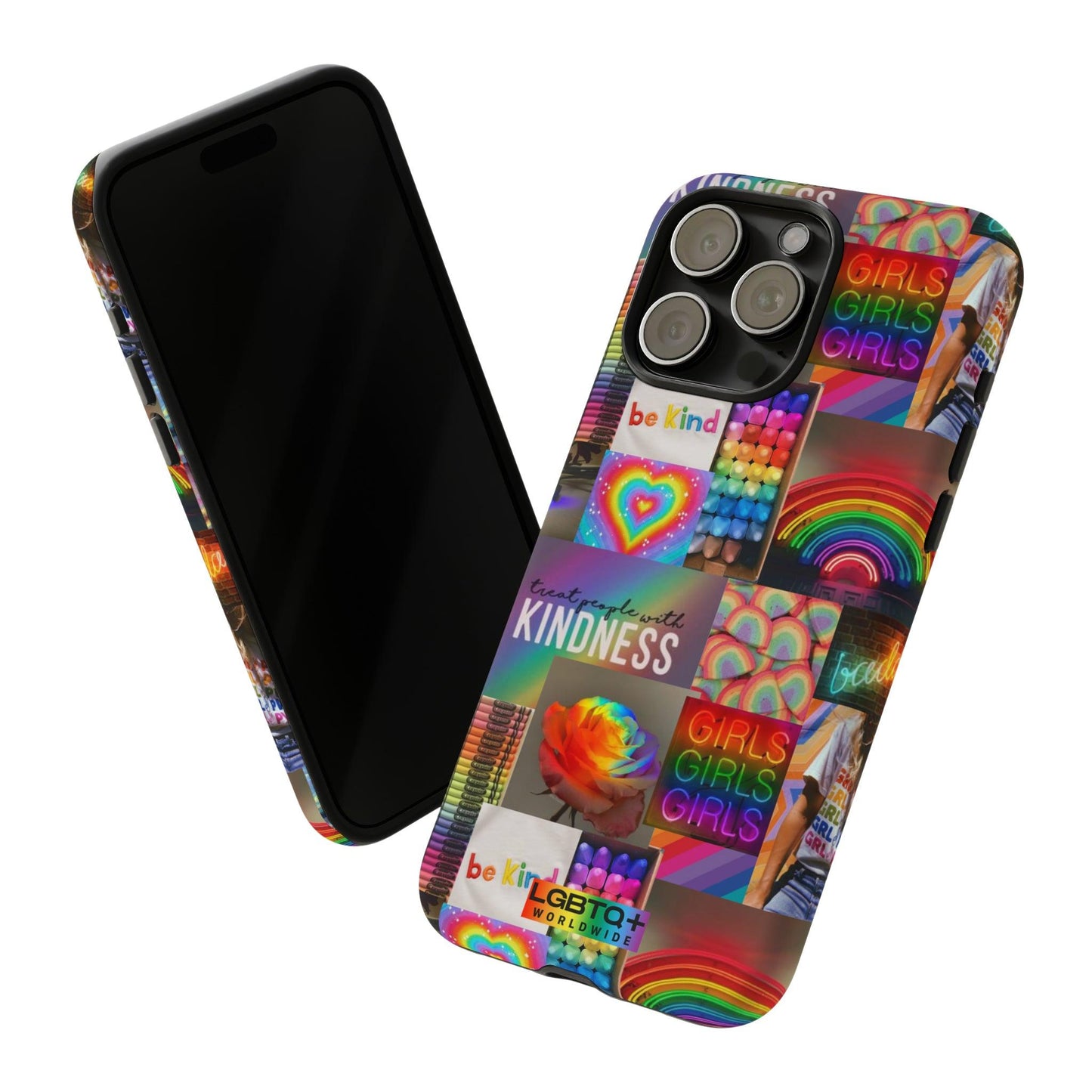 LGBTQWorldwide - ,,FREUNDLICH" Doppelgehäuse Handyhülle Accessories, Glossy, iPhone Cases, Matte, Phone accessory, Phone Cases, Samsung Cases, Thermo, Valentine's Day Picks lgbtq Bekleidung Accessoires unisex Zubehör