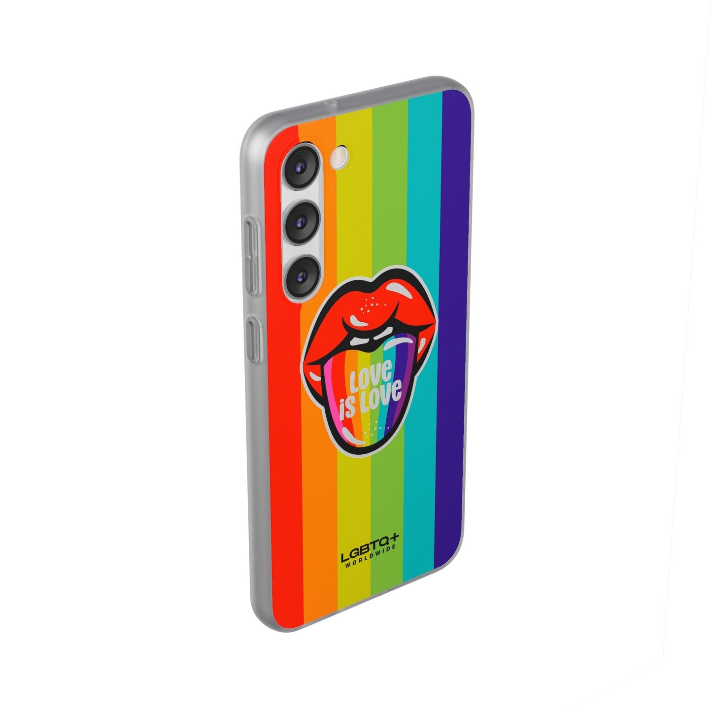 LGBTQWorldwide - ,,LIEBES ZUNGE" Flexible Handyhülle Accessories, Case, iPhone, iPhone Cases, Phone accessory, Phone Cases, Samsung Cases, silikon, Valentine's Day promotion lgbtq Bekleidung Accessoires unisex Zubehör