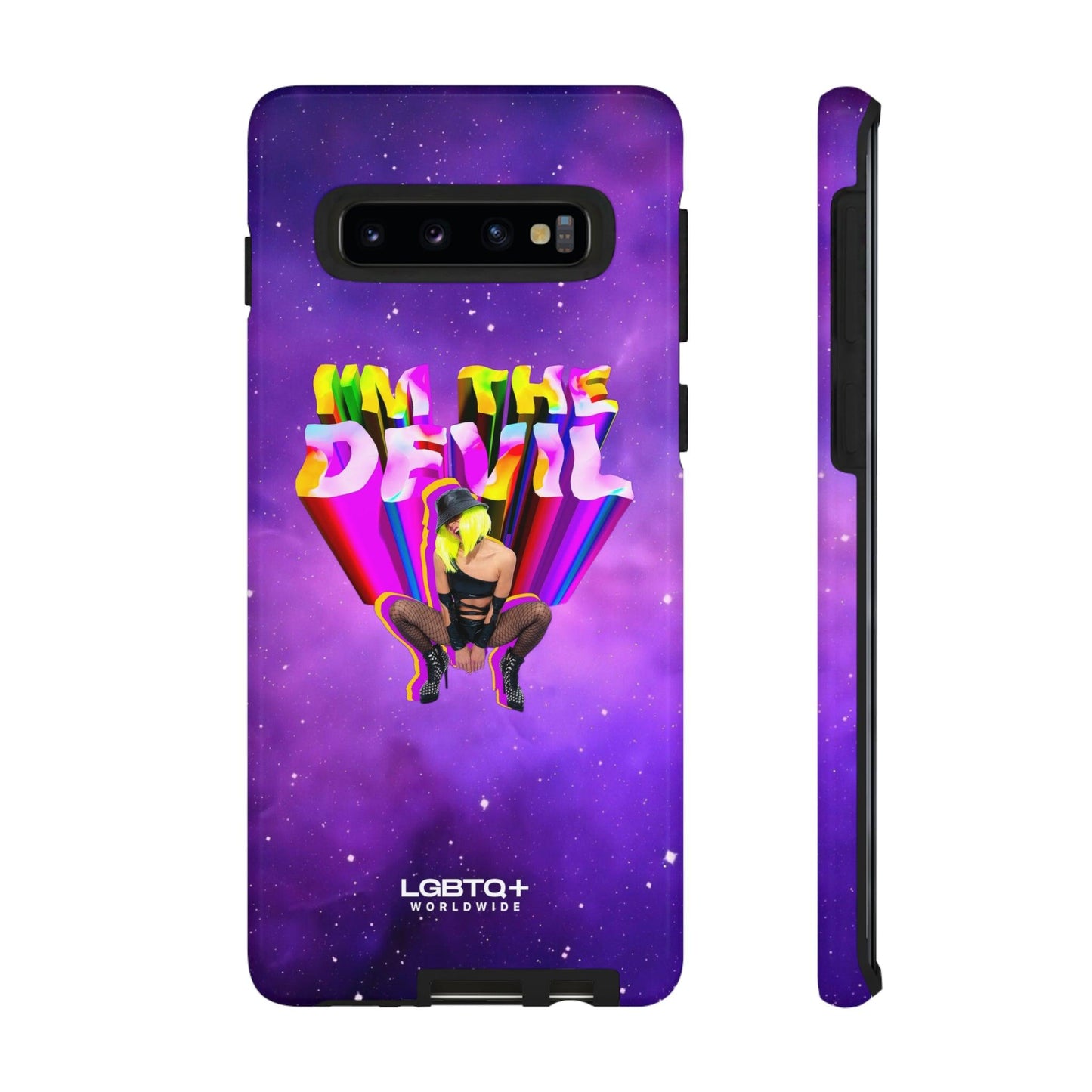 LGBTQWorldwide - ,,I AM THE DEVIL" Doppelgehäuse Handyhülle Accessories, Glossy, iPhone Cases, Matte, Phone accessory, Phone Cases, Samsung Cases, Thermo, Valentine's Day Picks lgbtq Bekleidung Accessoires unisex Zubehör