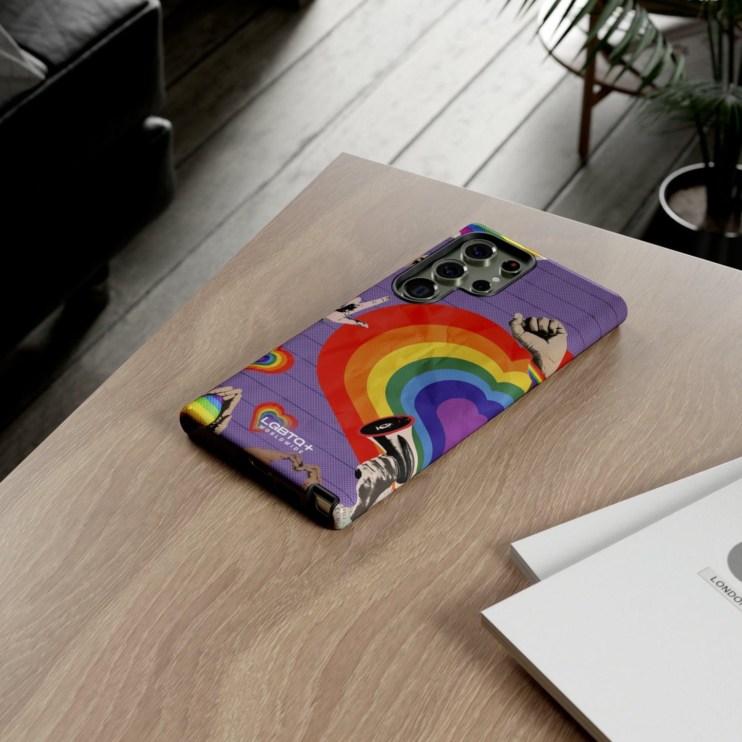 LGBTQWorldwide - ,,REGENBOGEN HERZ" Doppelgehäuse Handyhülle Accessories, Glossy, iPhone Cases, Matte, Phone accessory, Phone Cases, Samsung Cases, Thermo, Valentine's Day Picks lgbtq Bekleidung Accessoires unisex Zubehör