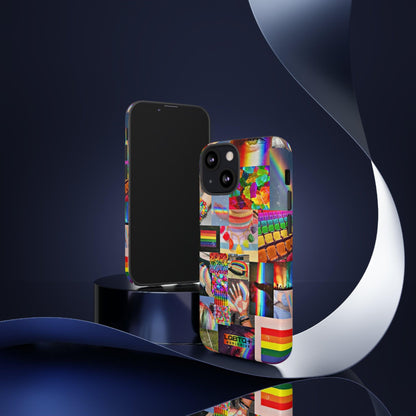 LGBTQWorldwide - ,,FARBEN" Doppelgehäuse Handyhülle Accessories, Glossy, iPhone Cases, Matte, Phone accessory, Phone Cases, Samsung Cases, Thermo, Valentine's Day Picks lgbtq Bekleidung Accessoires unisex Zubehör