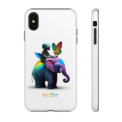 LGBTQWorldwide - ,,SCHMETTERLING" Doppelgehäuse Handyhülle Accessories, Glossy, iPhone Cases, Matte, Phone accessory, Phone Cases, Samsung Cases, tough, Valentine's Day Picks lgbtq Bekleidung Accessoires unisex Zubehör