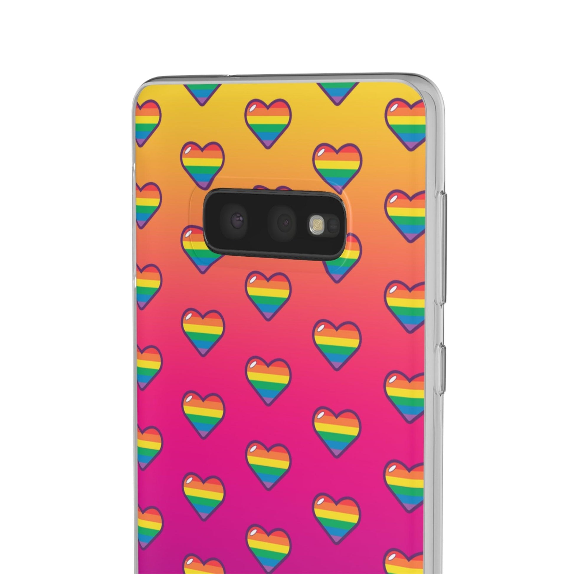 LGBTQWorldwide - ,,HERZEN" Flexible Handyhülle Accessories, Case, iPhone, iPhone Cases, Phone accessory, Phone Cases, Samsung Cases, silikon, Valentine's Day promotion lgbtq Bekleidung Accessoires unisex Zubehör