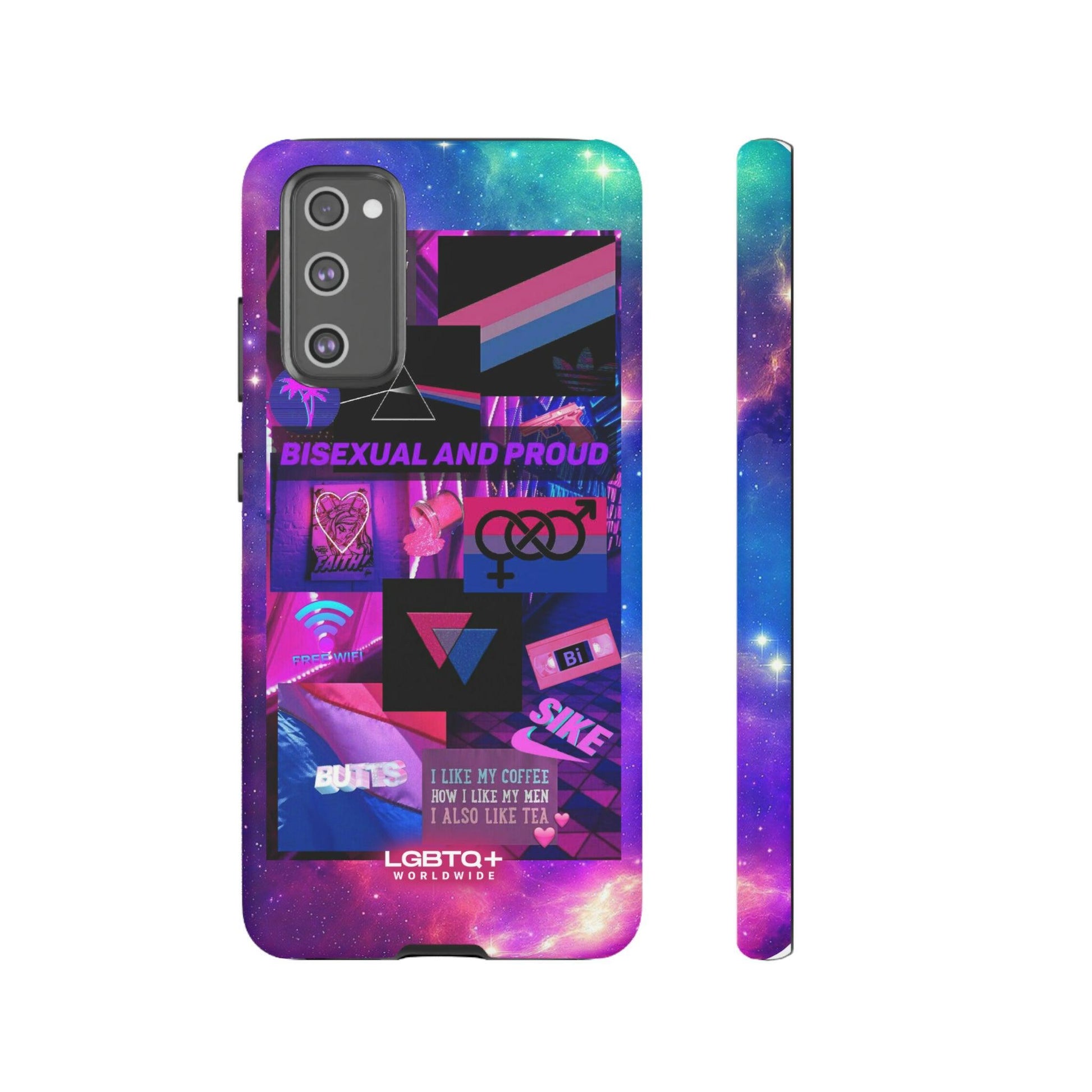 LGBTQWorldwide - ,,BISEXUAL" Doppelgehäuse Handyhülle Accessories, Glossy, iPhone Cases, Matte, Phone accessory, Phone Cases, Samsung Cases, Thermo, Valentine's Day Picks lgbtq Bekleidung Accessoires unisex Zubehör