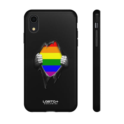 LGBTQWorldwide - ,,SCHWARZES LOCH" Doppelgehäuse Handyhülle Accessories, Glossy, iPhone Cases, Matte, Phone accessory, Phone Cases, Samsung Cases, Thermo, Valentine's Day Picks lgbtq Bekleidung Accessoires unisex Zubehör