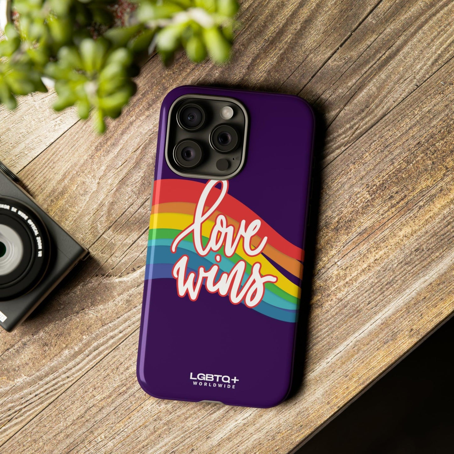 LGBTQWorldwide - ,,LIEBE GEWINNT" Doppelgehäuse Handyhülle Accessories, Glossy, iPhone Cases, Matte, Phone accessory, Phone Cases, Samsung Cases, Thermo, Valentine's Day Picks lgbtq Bekleidung Accessoires unisex Zubehör