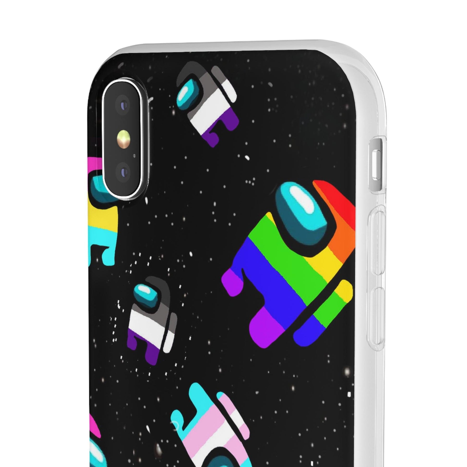 LGBTQWorldwide - ,,IMPOSTER" Flexible Handyhülle Accessories, Case, iPhone, iPhone Cases, Phone accessory, Phone Cases, Samsung Cases, silikon, Valentine's Day promotion lgbtq Bekleidung Accessoires unisex Zubehör