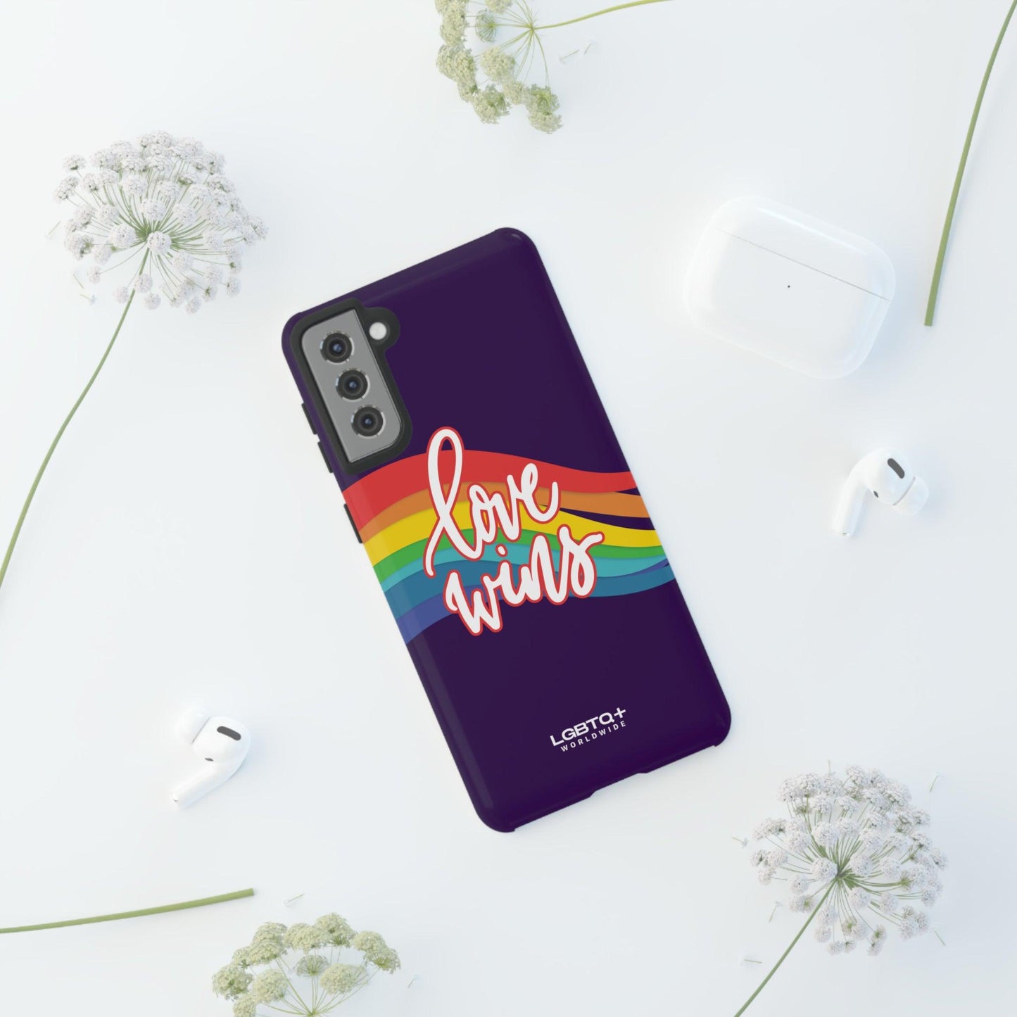 LGBTQWorldwide - ,,LIEBE GEWINNT" Doppelgehäuse Handyhülle Accessories, Glossy, iPhone Cases, Matte, Phone accessory, Phone Cases, Samsung Cases, Thermo, Valentine's Day Picks lgbtq Bekleidung Accessoires unisex Zubehör