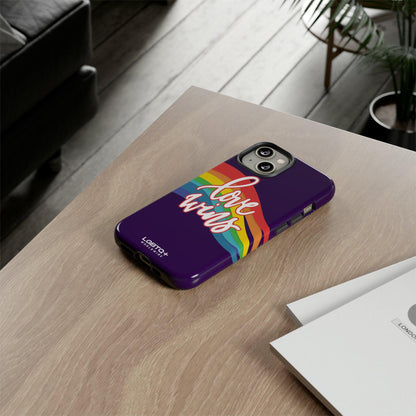 LGBTQWorldwide - ,,LIEBE GEWINNT" Doppelgehäuse Handyhülle Accessories, Glossy, iPhone Cases, Matte, Phone accessory, Phone Cases, Samsung Cases, Thermo, Valentine's Day Picks lgbtq Bekleidung Accessoires unisex Zubehör