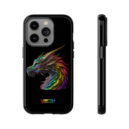 LGBTQWorldwide - ,,DRACHE" Doppelgehäuse Handyhülle Accessories, Glossy, iPhone Cases, Matte, Phone accessory, Phone Cases, Samsung Cases, tough, Valentine's Day Picks lgbtq Bekleidung Accessoires unisex Zubehör