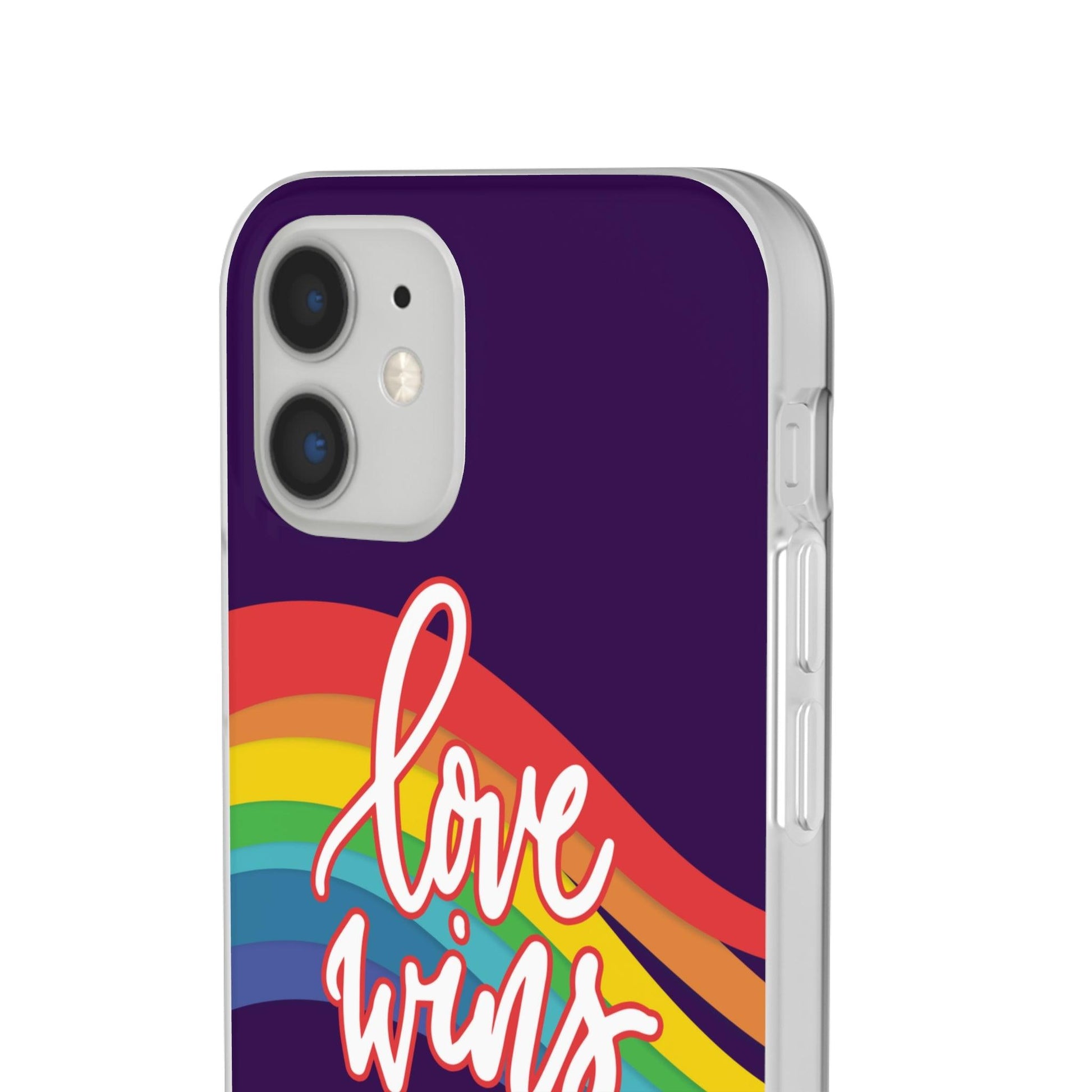 LGBTQWorldwide - ,,LIEBE GEWINNT" Flexible Handyhülle Accessories, Case, iPhone, iPhone Cases, Phone accessory, Phone Cases, Samsung Cases, silikon, Valentine's Day promotion lgbtq Bekleidung Accessoires unisex Zubehör