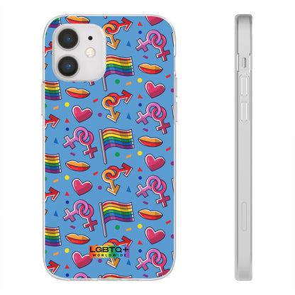 LGBTQWorldwide - ,,FLAGGEN" Flexible Handyhülle Accessories, Case, iPhone, iPhone Cases, Phone accessory, Phone Cases, Samsung Cases, silikon, Valentine's Day promotion lgbtq Bekleidung Accessoires unisex Zubehör