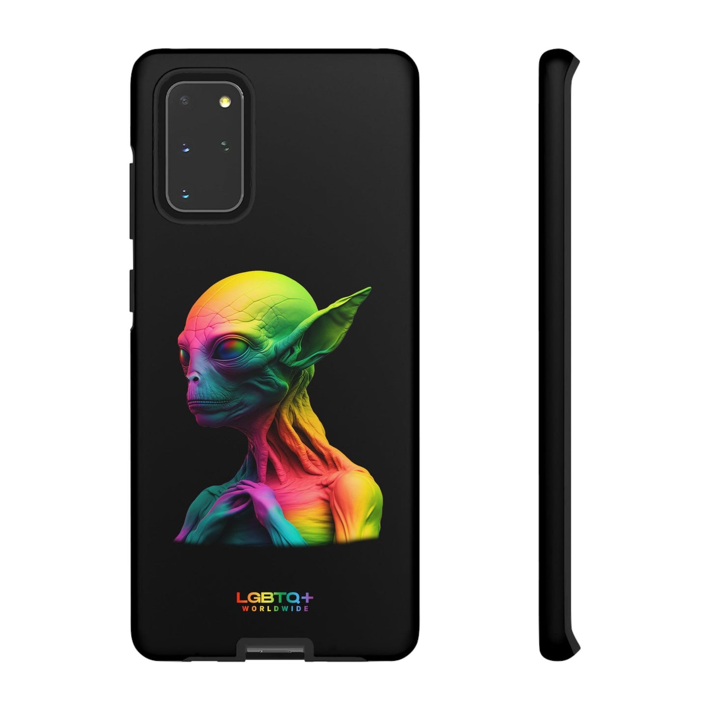 LGBTQWorldwide - ,,ALIEN" Doppelgehäuse Handyhülle Accessories, Glossy, iPhone Cases, Matte, Phone accessory, Phone Cases, Samsung Cases, tough, Valentine's Day Picks lgbtq Bekleidung Accessoires unisex Zubehör