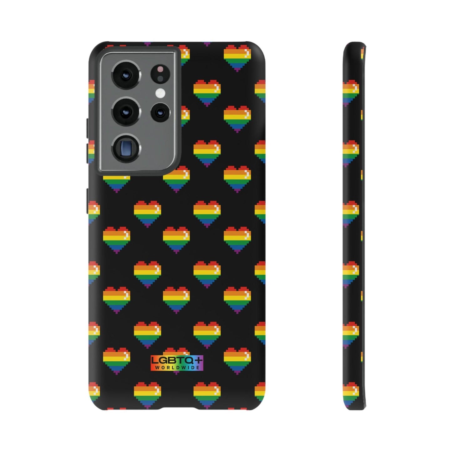 LGBTQWorldwide - ,,COMIC HERZEN" Doppelgehäuse Handyhülle Accessories, Glossy, iPhone Cases, Matte, Phone accessory, Phone Cases, Samsung Cases, Thermo, Valentine's Day Picks lgbtq Bekleidung Accessoires unisex Zubehör