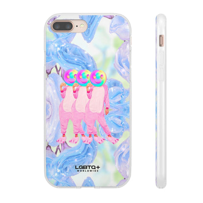 LGBTQWorldwide - ,,TEDDY BÄR" Flexible Handyhülle Accessories, Case, iPhone, iPhone Cases, Phone accessory, Phone Cases, Samsung Cases, silikon, Valentine's Day promotion lgbtq Bekleidung Accessoires unisex Zubehör