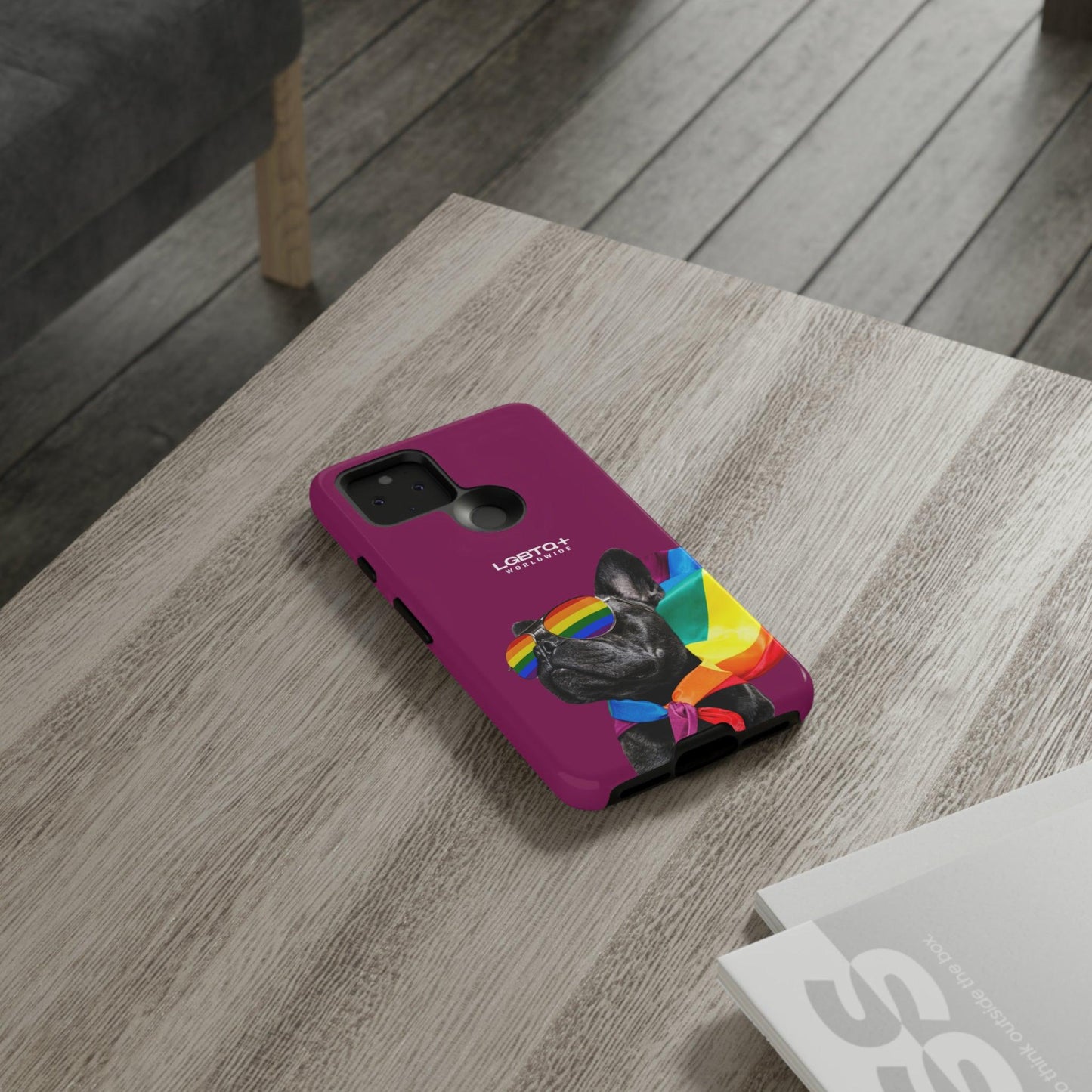 LGBTQWorldwide - ,,GLÜCKLICHER HUND" Doppelgehäuse Handyhülle Accessories, Glossy, iPhone Cases, Matte, Phone accessory, Phone Cases, Samsung Cases, Thermo, Valentine's Day Picks lgbtq Bekleidung Accessoires unisex Zubehör