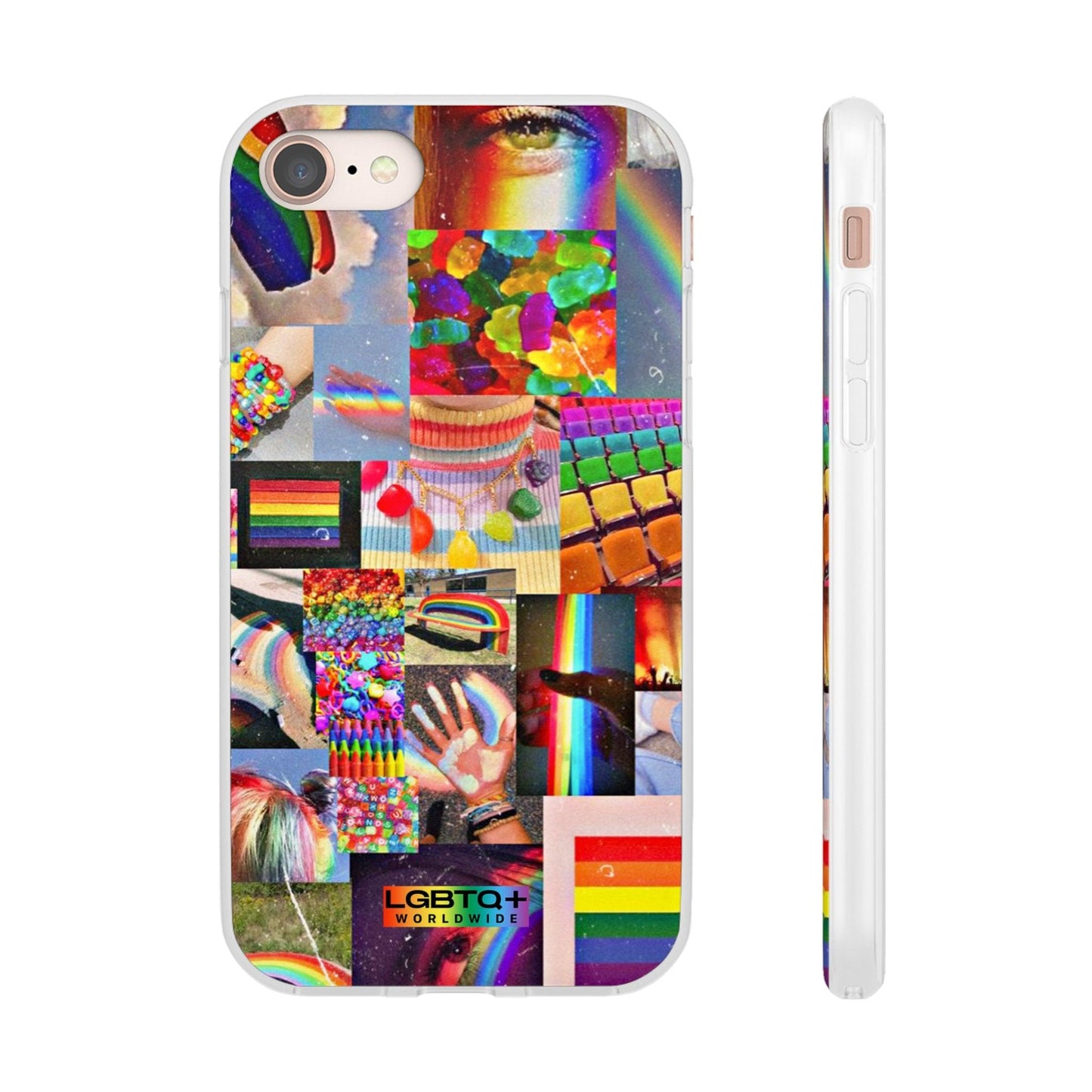 LGBTQWorldwide - ,,COMMUNITY" Flexible Handyhülle Accessories, Case, iPhone, iPhone Cases, Phone accessory, Phone Cases, Samsung Cases, silikon, Valentine's Day promotion lgbtq Bekleidung Accessoires unisex Zubehör