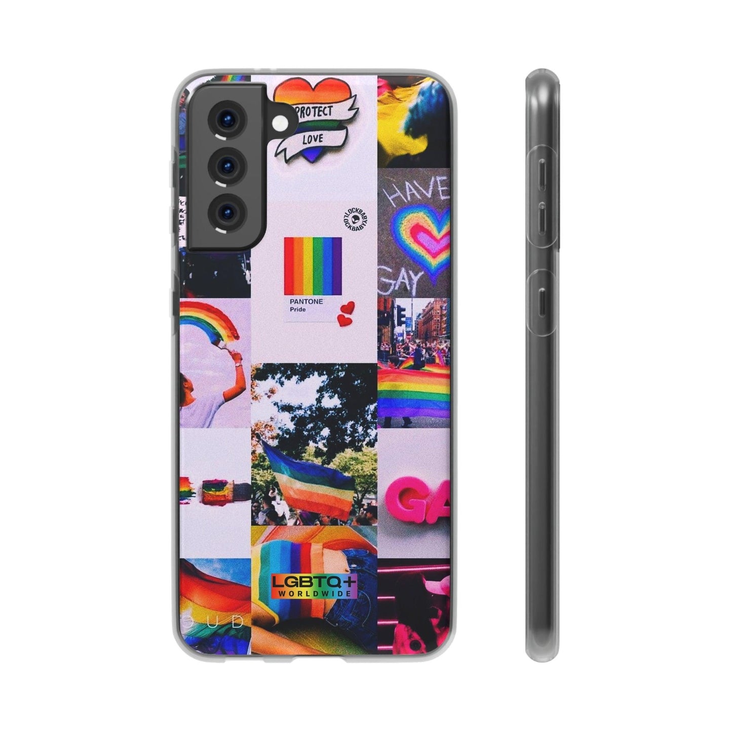 LGBTQWorldwide - ,,REGENBOGEN" Flexible Handyhülle Accessories, Case, iPhone, iPhone Cases, Phone accessory, Phone Cases, Samsung Cases, silikon, Valentine's Day promotion lgbtq Bekleidung Accessoires unisex Zubehör