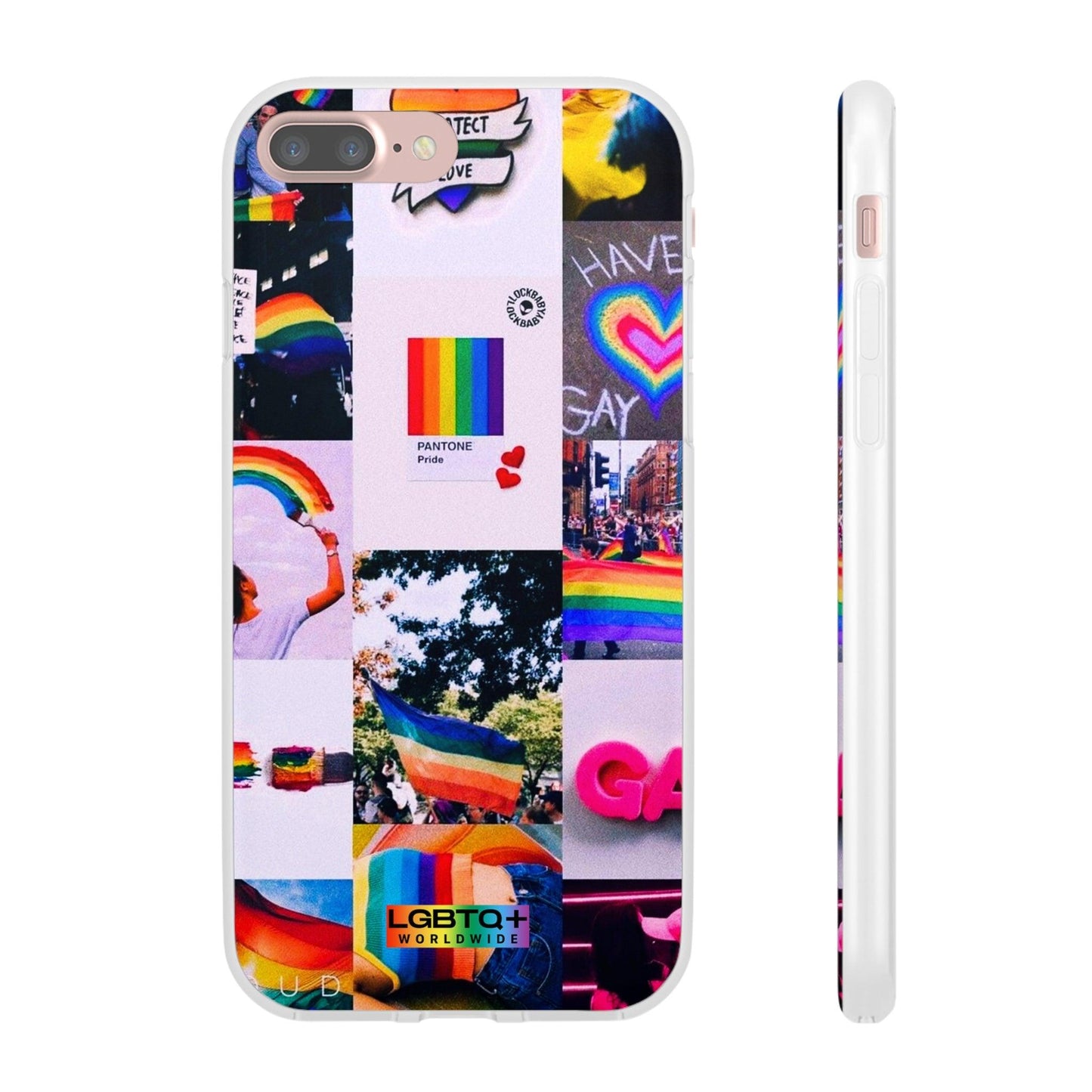 LGBTQWorldwide - ,,REGENBOGEN" Flexible Handyhülle Accessories, Case, iPhone, iPhone Cases, Phone accessory, Phone Cases, Samsung Cases, silikon, Valentine's Day promotion lgbtq Bekleidung Accessoires unisex Zubehör