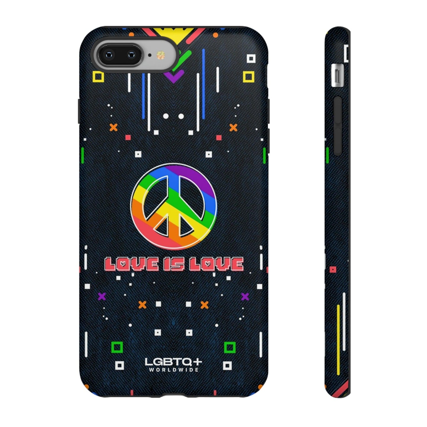 LGBTQWorldwide - ,,PEACE" Doppelgehäuse Handyhülle Accessories, Glossy, iPhone Cases, Matte, Phone accessory, Phone Cases, Samsung Cases, Thermo, Valentine's Day Picks lgbtq Bekleidung Accessoires unisex Zubehör