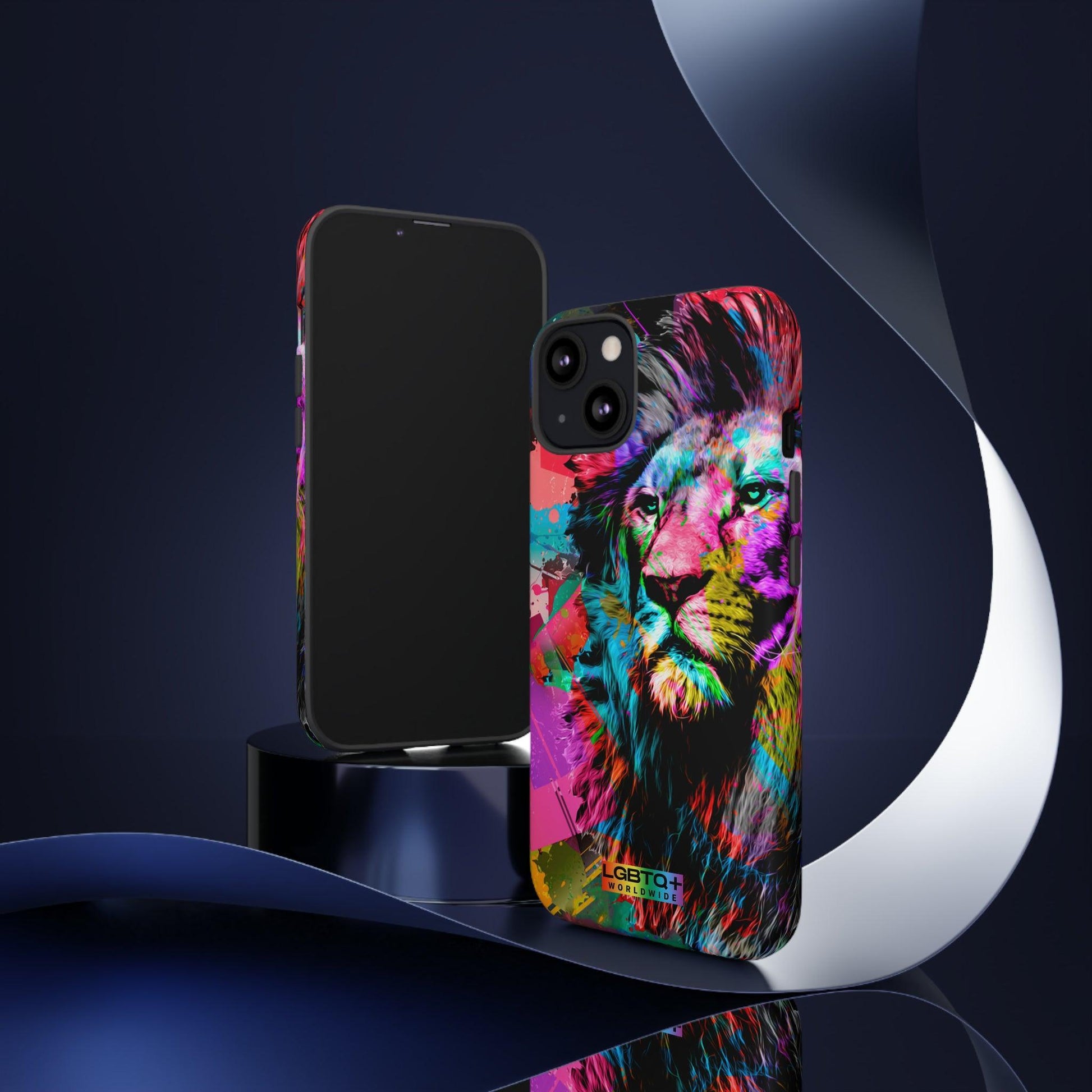 LGBTQWorldwide - ,,STARKER LÖWE" Doppelgehäuse Handyhülle Accessories, Glossy, iPhone Cases, Matte, Phone accessory, Phone Cases, Samsung Cases, Thermo, Valentine's Day Picks lgbtq Bekleidung Accessoires unisex Zubehör