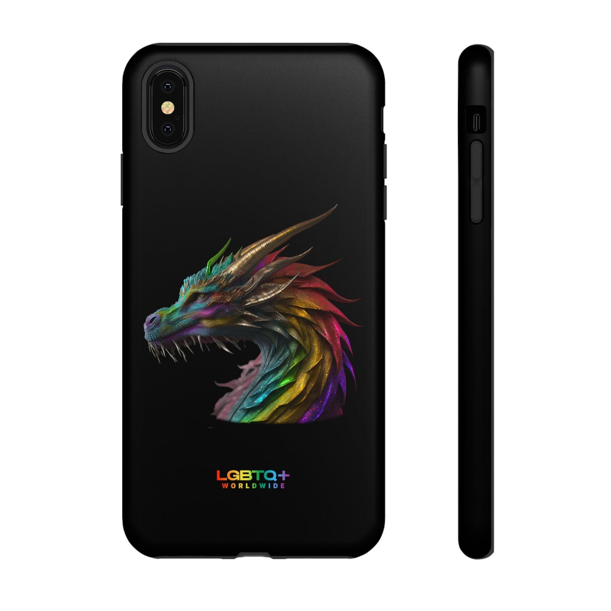 LGBTQWorldwide - ,,DRACHE" Doppelgehäuse Handyhülle Accessories, Glossy, iPhone Cases, Matte, Phone accessory, Phone Cases, Samsung Cases, tough, Valentine's Day Picks lgbtq Bekleidung Accessoires unisex Zubehör