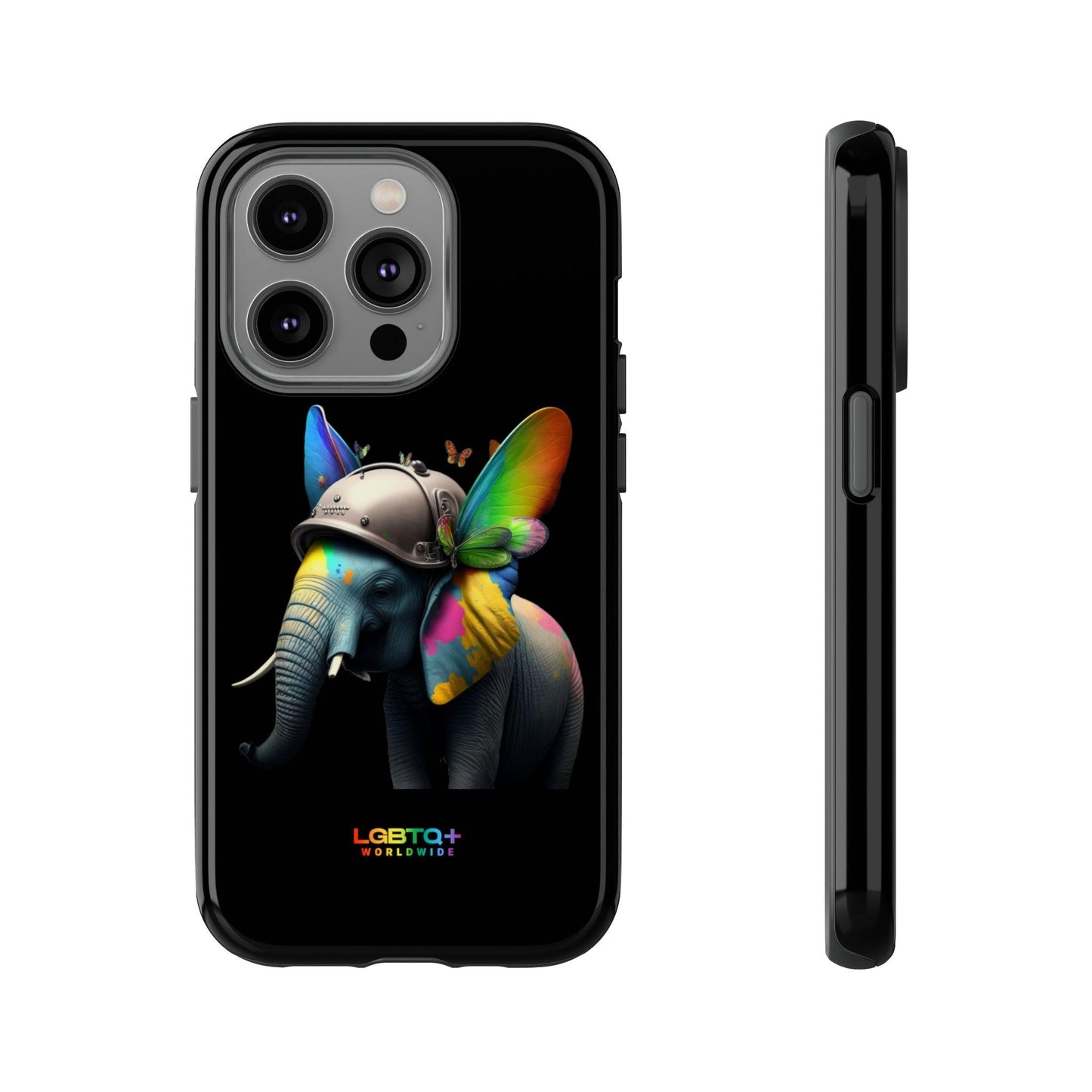 LGBTQWorldwide - ,,ELEFANT" Doppelgehäuse Handyhülle Accessories, Glossy, iPhone Cases, Matte, Phone accessory, Phone Cases, Samsung Cases, tough, Valentine's Day Picks lgbtq Bekleidung Accessoires unisex Zubehör