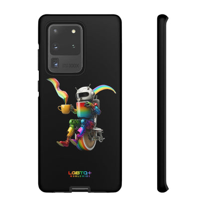 LGBTQWorldwide - ,,LUSTIGER ROBOTER" Doppelgehäuse Handyhülle Accessories, Glossy, iPhone Cases, Matte, Phone accessory, Phone Cases, Samsung Cases, tough, Valentine's Day Picks lgbtq Bekleidung Accessoires unisex Zubehör