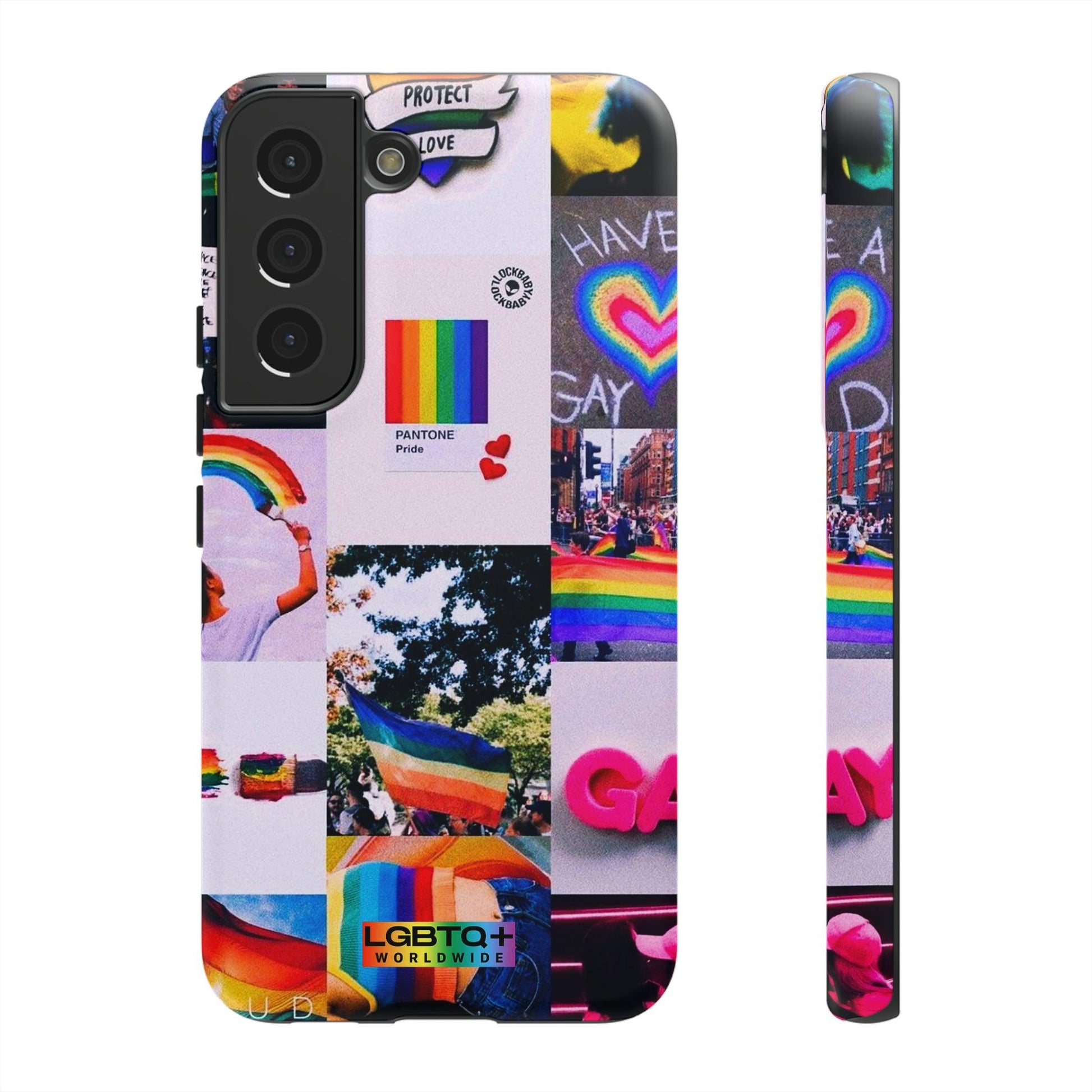 LGBTQWorldwide - ,,REGENBOGEN" Doppelgehäuse Handyhülle Accessories, Glossy, iPhone Cases, Matte, Phone accessory, Phone Cases, Samsung Cases, Thermo, Valentine's Day Picks lgbtq Bekleidung Accessoires unisex Zubehör