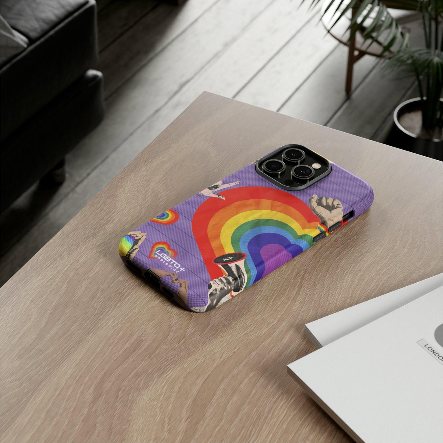 LGBTQWorldwide - ,,REGENBOGEN HERZ" Doppelgehäuse Handyhülle Accessories, Glossy, iPhone Cases, Matte, Phone accessory, Phone Cases, Samsung Cases, Thermo, Valentine's Day Picks lgbtq Bekleidung Accessoires unisex Zubehör