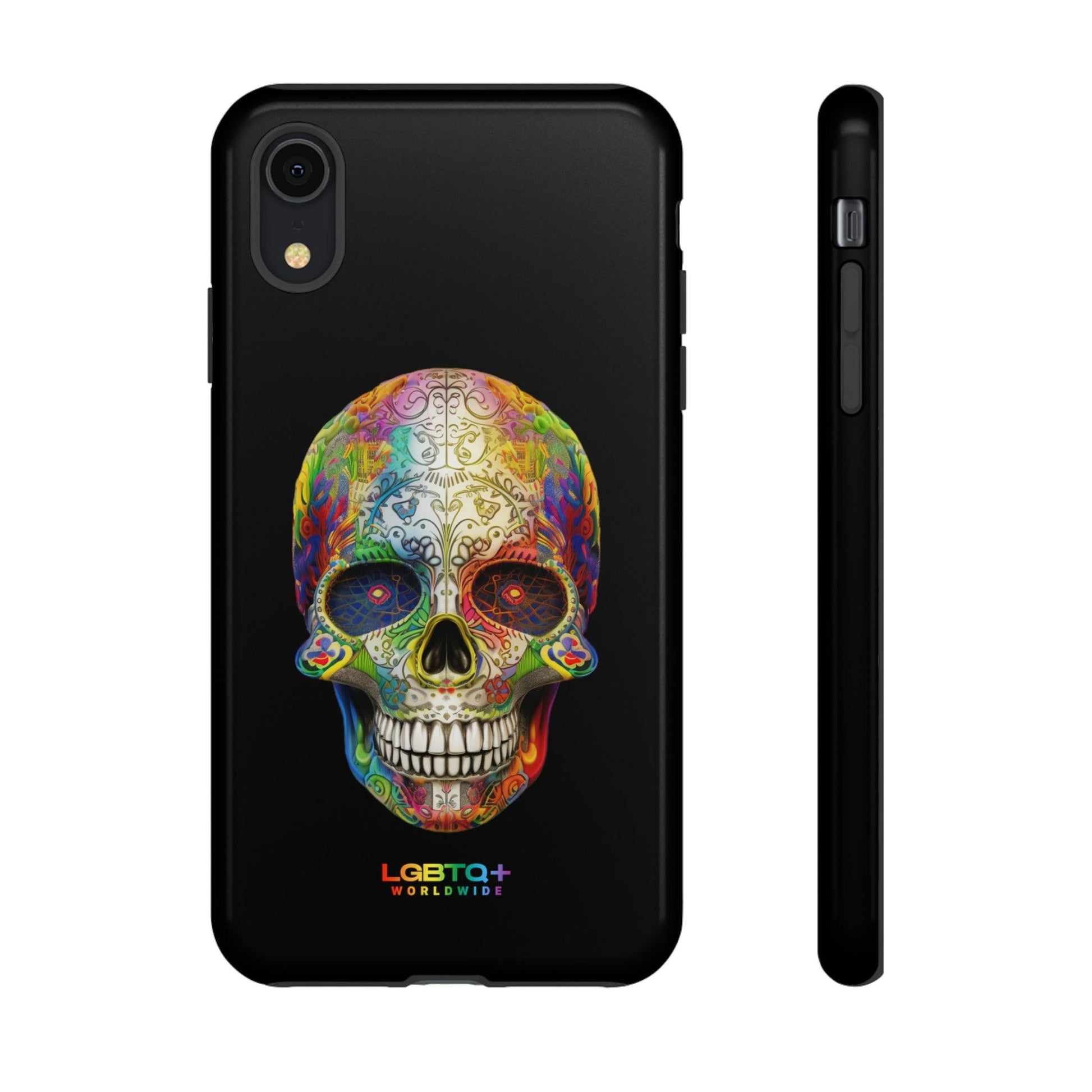 LGBTQWorldwide - ,,SKULL HEAD" Doppelgehäuse Handyhülle Accessories, Glossy, iPhone Cases, Matte, Phone accessory, Phone Cases, Samsung Cases, tough, Valentine's Day Picks lgbtq Bekleidung Accessoires unisex Zubehör