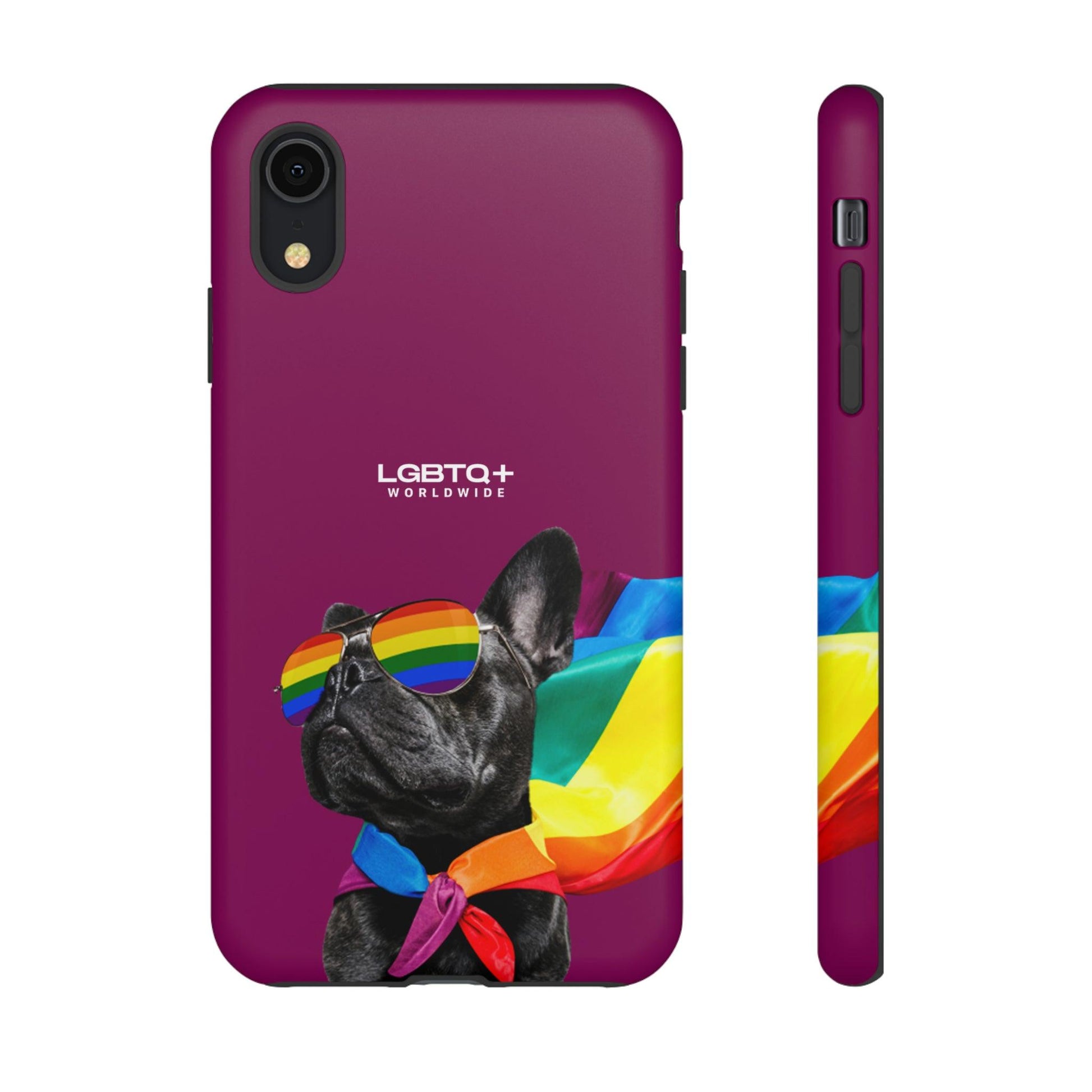 LGBTQWorldwide - ,,GLÜCKLICHER HUND" Doppelgehäuse Handyhülle Accessories, Glossy, iPhone Cases, Matte, Phone accessory, Phone Cases, Samsung Cases, Thermo, Valentine's Day Picks lgbtq Bekleidung Accessoires unisex Zubehör