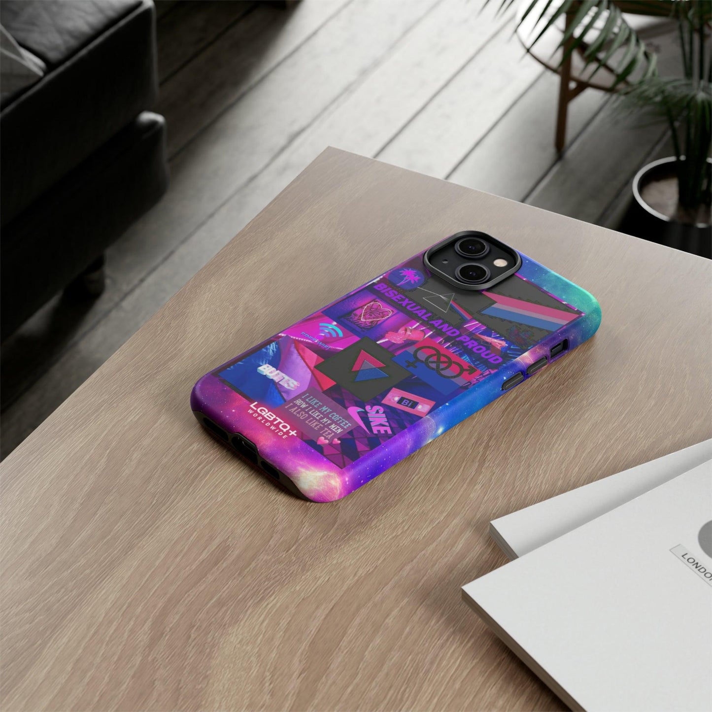 LGBTQWorldwide - ,,BISEXUAL" Doppelgehäuse Handyhülle Accessories, Glossy, iPhone Cases, Matte, Phone accessory, Phone Cases, Samsung Cases, Thermo, Valentine's Day Picks lgbtq Bekleidung Accessoires unisex Zubehör