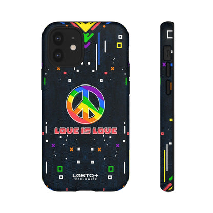 LGBTQWorldwide - ,,PEACE" Doppelgehäuse Handyhülle Accessories, Glossy, iPhone Cases, Matte, Phone accessory, Phone Cases, Samsung Cases, Thermo, Valentine's Day Picks lgbtq Bekleidung Accessoires unisex Zubehör