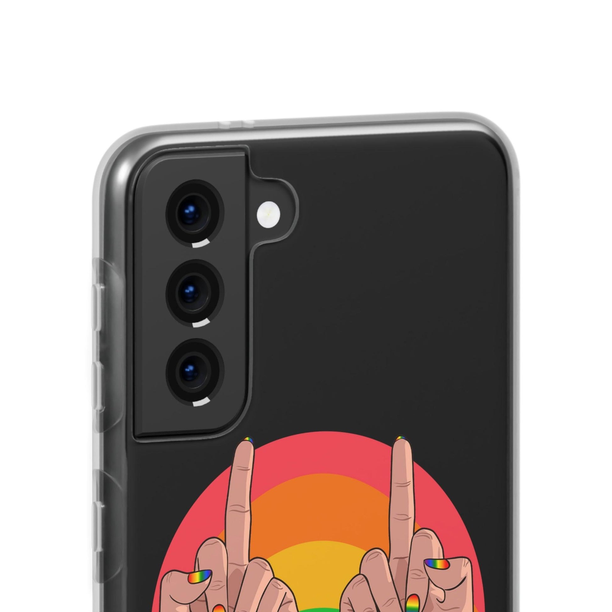 LGBTQWorldwide - ,,GIVE A FUCK" Flexible Handyhülle Accessories, Case, iPhone, iPhone Cases, Phone accessory, Phone Cases, Samsung Cases, silikon, Valentine's Day promotion lgbtq Bekleidung Accessoires unisex Zubehör