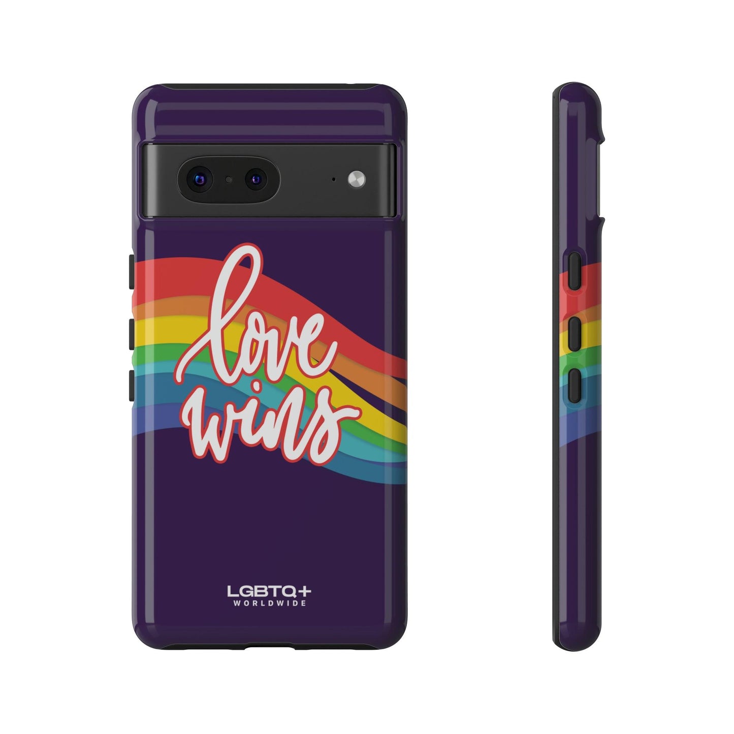 LGBTQWorldwide - ,,LIEBE GEWINNT" Doppelgehäuse Handyhülle Accessories, Glossy, iPhone Cases, Matte, Phone accessory, Phone Cases, Samsung Cases, Thermo, Valentine's Day Picks lgbtq Bekleidung Accessoires unisex Zubehör